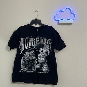 Men/Women Black Graphic Tee